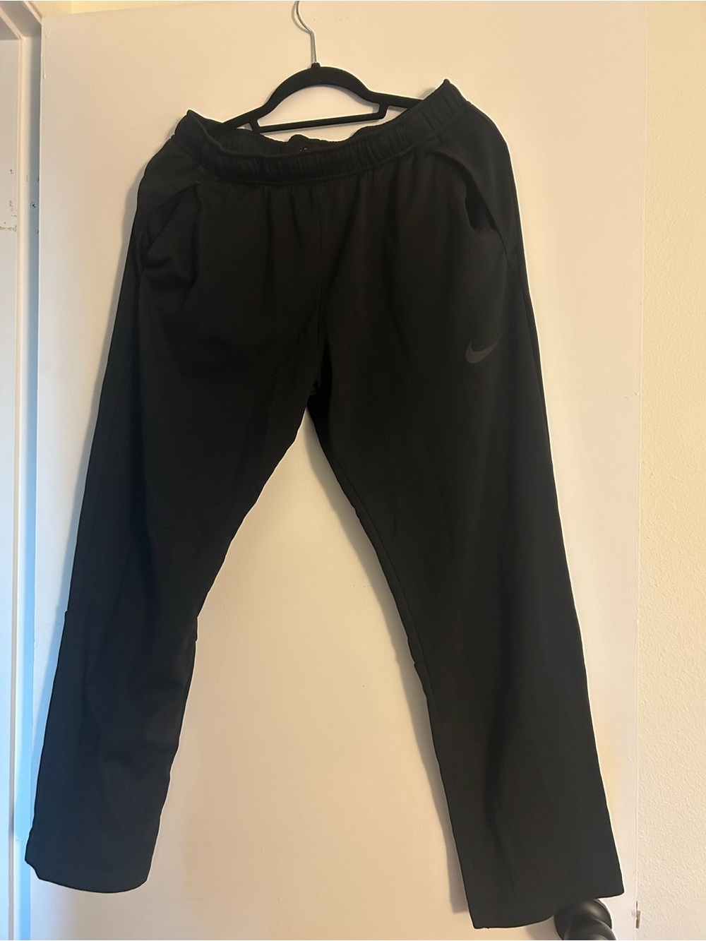 Nike Black Men Sweatpants with Tonal Swoosh